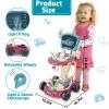 29 Pcs Doctor Kit for Toddlers 3-5 Pretend Play Toys Dentist Set Vet Medical Mobile Cart with Sound & Light Xray Stethoscope Toddler Doctor Play Set 3 4 5 Year Old Girls Gift Christmas view 4
