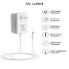 6 Feet Baby Swing Power Cord,6V Baby Swing Electric Plug in for Fisher Price Swing/Ingenuity Swing/Graco Swing/Nova Baby Swing,2 Meters Power Adapter(White) view 3