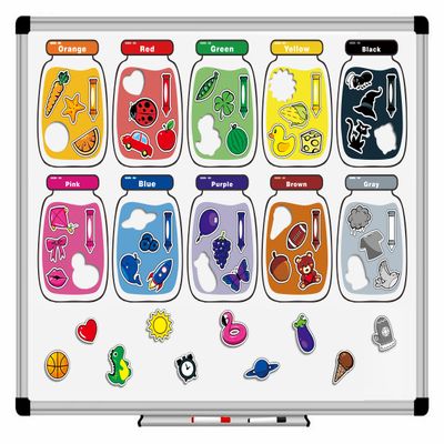 10 Pieces Magnetic Color Recognition Sorting Set, Educational Magnets for Refrigerator Whiteboard, Fine Motor Skills Toys for Boys Girls 3 4 5 Years Old