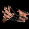 Finger Nail Claw Rings 5Pcs Halloween Nail Claw Rings Claws Queen Fingernail Iron Cosplay Claw Rings Halloween Cosplay Accessories Fingertip Nail Claws view 3