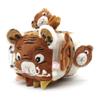 LES DGLINGOS - Speculos Le Tigre Fabric Activity Cube - Sound and Tactile Awakening Toy for Baby - Development Toy - Birth Gift - 12cm - Ochre view 1