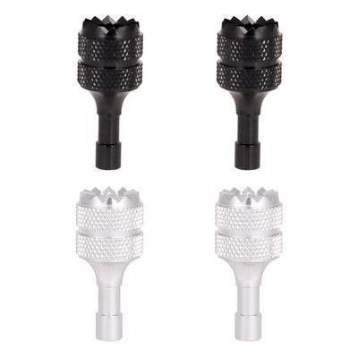 4pcs Drone Controller Sticks, Detachable Drone Remote Joysticks Thumb Rocker Replacement Compatible with DJI Mini 3 Pro Drones DJI RC Smart Controller (Silver, Black)