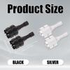 4pcs Drone Controller Sticks, Detachable Drone Remote Joysticks Thumb Rocker Replacement Compatible with DJI Mini 3 Pro Drones DJI RC Smart Controller (Silver, Black) view 2
