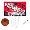 Franklin Sports NBA Washington Wizards Over The Door Basketball Hoop - Kids Indoor Hoop with Mini Basketball - NBA Fan Shop Toy for Bedroom + Office - Over The Door Set view 1