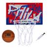 Franklin Sports NBA Philadelphia 76ers Over The Door Basketball Hoop - Kids Indoor Hoop with Mini Basketball - NBA Fan Shop Toy for Bedroom + Office - Over The Door Set view 1
