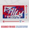 Franklin Sports NBA Philadelphia 76ers Over The Door Basketball Hoop - Kids Indoor Hoop with Mini Basketball - NBA Fan Shop Toy for Bedroom + Office - Over The Door Set view 4