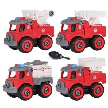 HANBO Take Apart Toys with Assembly Tools for Kids Ages 3+ (fire Engines)