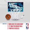 Franklin Sports NBA Charlotte Hornets Over The Door Basketball Hoop - Kids Indoor Hoop with Mini Basketball - NBA Fan Shop Toy for Bedroom + Office - Over The Door Set view 2