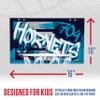Franklin Sports NBA Charlotte Hornets Over The Door Basketball Hoop - Kids Indoor Hoop with Mini Basketball - NBA Fan Shop Toy for Bedroom + Office - Over The Door Set view 4