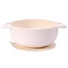 100% BPA Free Silicone Suction Bowl with Lid Baby Food Container and Storage First Stage Self Feeding Essential for Toddlers and Kids (Milk White) view 1