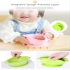 100% BPA Free Silicone Suction Bowl with Lid Baby Food Container and Storage First Stage Self Feeding Essential for Toddlers and Kids (Milk White) view 2