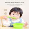 100% BPA Free Silicone Suction Bowl with Lid Baby Food Container and Storage First Stage Self Feeding Essential for Toddlers and Kids (Milk White) view 3
