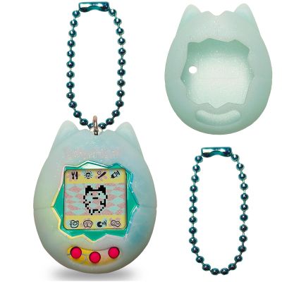 JCHPINE Silicone Cover Case for Tamagotchi Original Digital Pet, Protective Sleeve Skin for Original Tamagotchi Electronic Pet Toys Accessories (Only Case) (Blue)