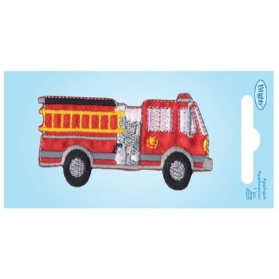 Fire Engine Iron On Applique Fire Truck