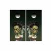 Bride of Frankenstein Portrait Cornhole Wraps Kustom Lily Low Brow Art view 1