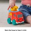 Fisher-Price Baby Toy Chime & Ride Fire Truck Push-Along Vehicle with Fine Motor Activities for Infants Ages 6+ Months view 4
