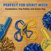Anderson's Blue and Gold Paw Beads, 38 Inches, Set of 24, Fan Gear, Birthdays, Homecoming, Game Days, Sports Fan Gear, School Spirit, Football Cheerleader Accessories view 3