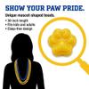 Anderson's Blue and Gold Paw Beads, 38 Inches, Set of 24, Fan Gear, Birthdays, Homecoming, Game Days, Sports Fan Gear, School Spirit, Football Cheerleader Accessories view 4