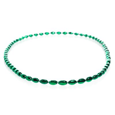 Anderson's Green Mini Football Bead Necklaces, 33 Inches, Set of 12, Fan Gear, Birthdays, Homecoming, Game Days, Sports Fan Gear,School Spirit, Football Cheerleader Accessories