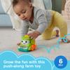 Fisher-Price Baby Toy Rollin Tractor Push-Along Vehicle with Fine Motor Activities for Infants Ages 6+ Months view 2
