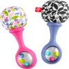 Fisher-Price Newborn Toys Rattle n Rock Maracas, 2 Soft Musical Instruments for Developmental Play Babies Ages 3+ Months, Pink & Purple view 4