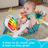 Fisher-Price Baby Portable Chair Deluxe Kick & Play Sit-Me-Up Floor Seat with Piano Learning Toy & Snack Tray for Infants to Toddlers view 2