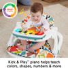 Fisher-Price Baby Portable Chair Deluxe Kick & Play Sit-Me-Up Floor Seat with Piano Learning Toy & Snack Tray for Infants to Toddlers view 3