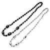 Anderson's Black and Silver Football Beads, 38 Inches, Set of 12, Fan Gear, Birthdays, Homecoming, Game Days, Sports Fan Gear,School Spirit, Football Cheerleader Accessories view 1