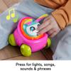 Fisher-Price Baby Learning Toy DJ Buggy Pink Push-Along Car with Music & Lights for Crawling Play for Infants Ages 9+ Months view 3