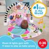 Fisher-Price Baby Playmat Glow and Grow Kick & Play Piano Gym, Pink Musical Learning Toy with Developmental Activities for Newborns 0+ Months view 2