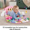 Fisher-Price Baby Playmat Glow and Grow Kick & Play Piano Gym, Pink Musical Learning Toy with Developmental Activities for Newborns 0+ Months view 3