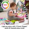 Fisher-Price Baby Playmat Glow and Grow Kick & Play Piano Gym, Pink Musical Learning Toy with Developmental Activities for Newborns 0+ Months view 4