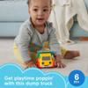 Fisher-Price Baby Toy Poppity Pop Dump Truck Push-Along Vehicle with Fine Motor Activities for Infants Ages 6+ Months view 2