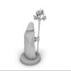 Dwarf Druid Tabletop DND Gaming Miniature view 3