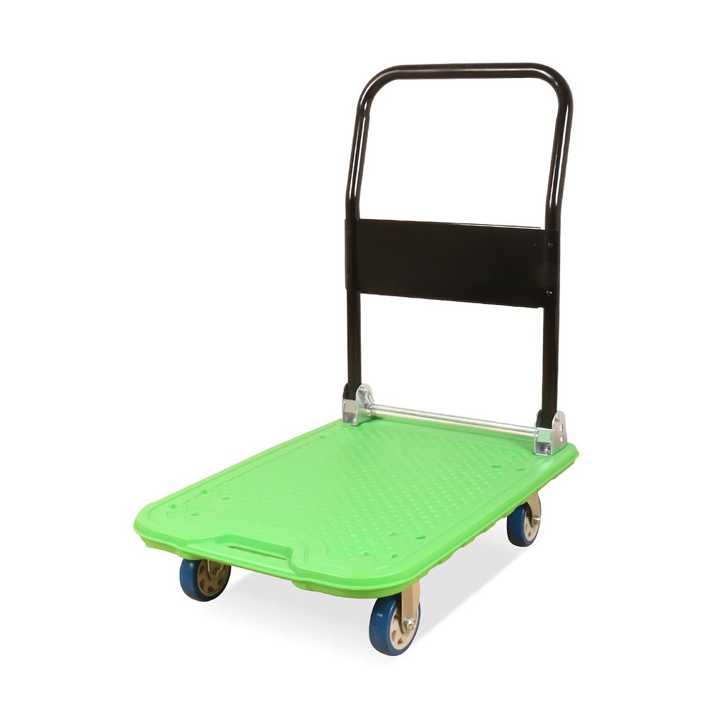 Wheelbarrow Platform Cart Hand Truck Pallet Truck with 4 Wheels Plastic Cover Plastic Cab Plastic Cover F