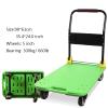 Wheelbarrow Platform Cart Hand Truck Pallet Truck with 4 Wheels Plastic Cover Plastic Cab Plastic Cover F view 2