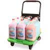 Wheelbarrow Platform Cart Hand Truck Pallet Truck with 4 Wheels Plastic Cover Plastic Cab Plastic Cover F view 4