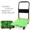 Trolley Platform Car Folding Platform Plastic Plastic Metal Handle Folding Push Cart for Moving Silent Wheels Trolley Fit Transport Indoor Outdoor Trolley Platform ( view 2