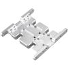 for 1/10 Rc Crawlers for Axial SCX10 D90 D110 1/10 Aluminum Alloy CNC Alloy Gear Box Mount Holder Modification Accessories (Color : Silver) view 1