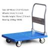 Wheelbarrow Platform Race Folding Platform Push Push Cover SPLENDED PLASTIC METAL HANDLE AND WHEELS SILENCE 360 DEGREE MOVED for Indoor Down Cart Platform view 2
