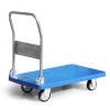 Wheelbarrow Platform Race Folding Platform Push Push Cover SPLENDED PLASTIC METAL HANDLE AND WHEELS SILENCE 360 DEGREE MOVED for Indoor Down Cart Platform view 4