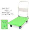 Wheelbarrow Platform Cart Hand Truck Pallet Truck with 4 Wheels Plastic Cover Plastic Cab Plastic Cover F view 2