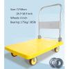 Trolley Platform Folding Platform Durable Truck Plastic Panel Pulsar Dolly with Metal Handle 360 Degree Swivel Wheels for Indoor Floor Silent Moving Trolley Pla view 2
