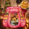 TooyBing Pop Up Princess Tent with Star Light, Toys for 1 2 3 Year Old Girl Birthday Gift, Ball Pit for Baby 12-18 Month, Foldable Kids Play Tent for Toddler 1-3, One Year Old Girl Toy Indoor Outdoor view 2