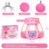 TooyBing Pop Up Princess Tent with Star Light, Toys for 1 2 3 Year Old Girl Birthday Gift, Ball Pit for Baby 12-18 Month, Foldable Kids Play Tent for Toddler 1-3, One Year Old Girl Toy Indoor Outdoor view 3