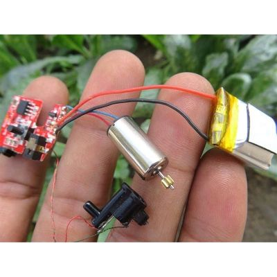 DELFIT Hobby Torque Quadcopter Motor Strong Magnetic Model Airplane 816 Coreless Motor with Circuit Board, Battery Slice 3.7V for DIY Drone Engine Science