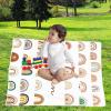ABERPOR Personalized Baby Blankets for Girls,Soft Rainbow Customized Baby Blanket for Kids,Personalized Newborn Baby Gifts and Toddler Blanket,Adults Personalized Flannel Blankets with Name view 2