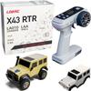 LDARC 1:43 Scale Mini RC Crawler RTR RC Rock Truck 4x4 2.4GHZ Hobby Grade Remote Control Car Model Vehicle RC Buggy, Comes with a DIY Replaceable Body Shell(Desert Yellow) view 1