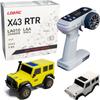 LDARC 1:43 Scale Mini RC Crawler RTR RC Rock Truck 4x4 2.4GHZ Hobby Grade Remote Control Car Model Vehicle RC Buggy, Comes with a DIY Replaceable Body Shell(Lemon Yellow) view 1