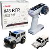LDARC 1:43 Scale Mini RC Crawler RTR RC Rock Truck 4x4 2.4GHZ Hobby Grade Remote Control Car Model Vehicle RC Buggy, Comes with a DIY Replaceable Body Shell(Grey) view 1